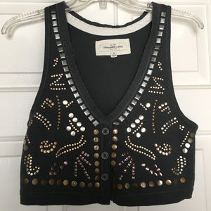 Abercrombie & Fitch embellishments Vest size M